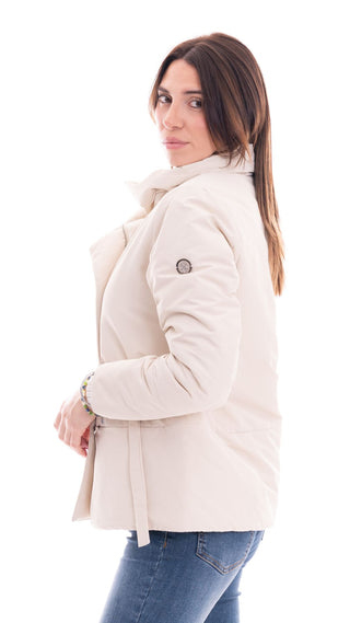 MARKUP SHORT JACKET IN MATT FABRIC WITH BUCKLE WOMEN MW764035 LTE
