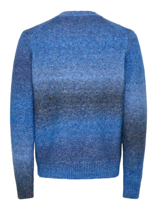 ONLY&SONS MAGLIONE MACK GIROCOLO SFUMATA 22039389 NVB