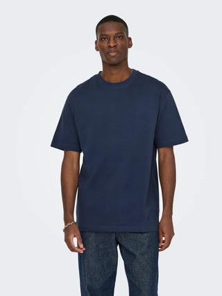 ONLY&SONS FRED T-SHIRT IN COTONE OVERSIZE 22022532 BLN