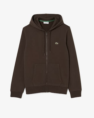 LACOSTE FELPA LACOSTE CON CAPPUCCIO IN PILE CON ZIP SH9626 SKB