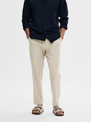 SELECTED HOMME PANTS 172-SLIMTAPE BRODY LINEN MAN 16087636 VTV