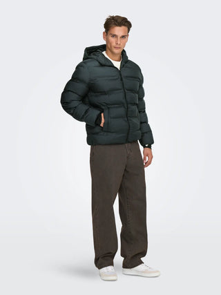 ONLY&SONS UNION PIUMINO PUFFER UOMO 22034836 BLK