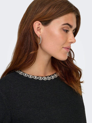 JACQUELINE DE YONG ALVA MAGLIONCINO CON PIETRE 15351917 BLK