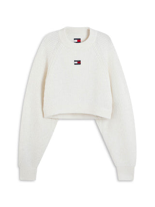 TOMMY HILFIGER TJW MAGLIONE CROP CON LOGO ALPACA DW22024 YBH