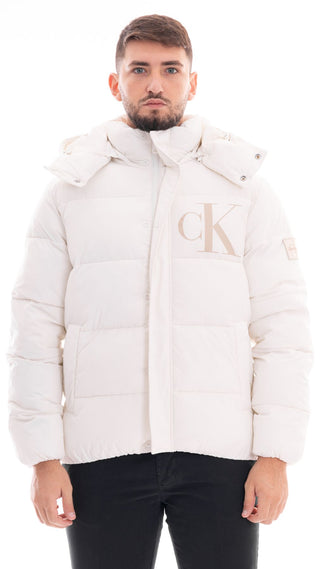 CALVIN KLEIN JEANS HOODED JACKET CK LOGO MEN J326104 YBI