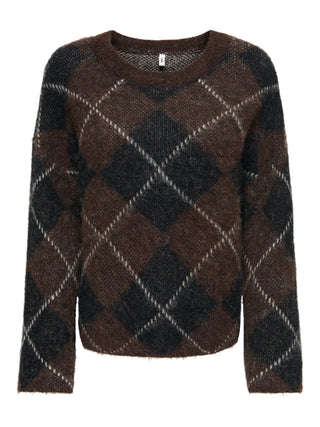 ONLY MAGLIONE NOEME IN MAGLIA A QUADRI 15378140 CFB