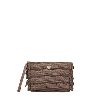 HATYOU POCHETTE CARTA TESSILE CON FRANGE 27 X 8 X 18 BP0365 MAR