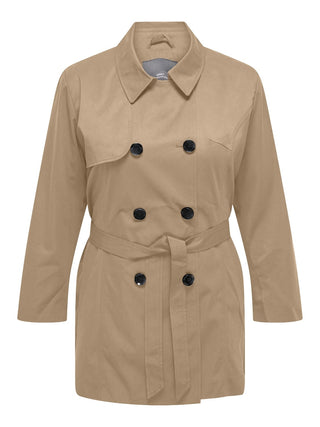 ONLY CARMAKOMA WOMEN'S VALERIE TRENCHCOAT 15293954 GNR