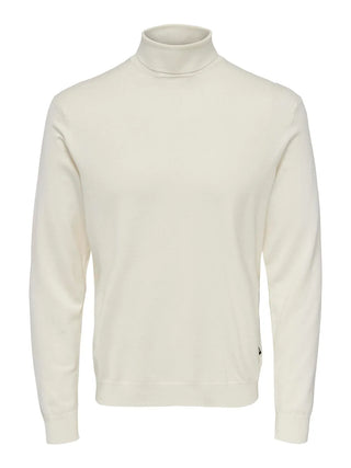 ONLY&amp;SONS PHIL ZIP-UP SWEATER MEN (ANTIQUE WHITE) 22023210 AWT