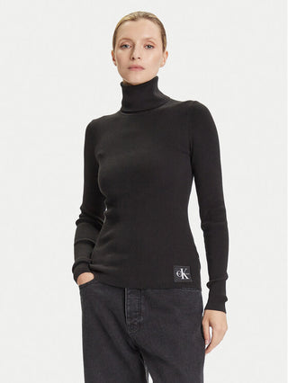 CALVIN KLEIN JEANS MAGLIONE COLLO ALTO C/LOGO CK LV047D350G UB1