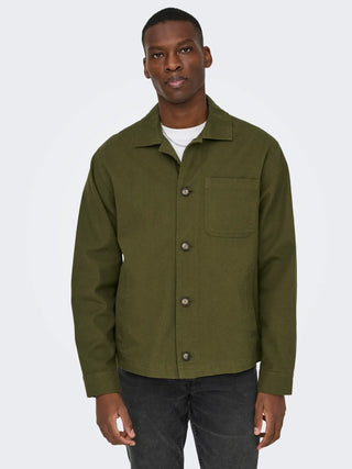 ONLY&SONS RONNIE OVERSHIRT UOMO 22037172 DKV