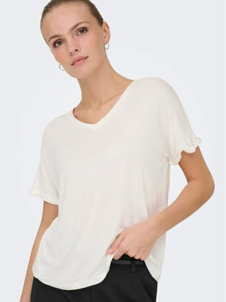 JACQUELINE DE YONG SISSY T-SHIRT SCOLLO A V 15364526 CLD