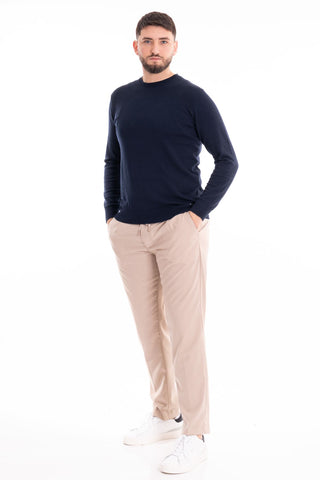 MARKUP CREW NECK COTTON SWEATER MK10001 BLUE