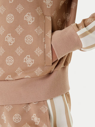 GUESS FELPA 3D PEONY CON CAPPUCCIO DONNA V5YQ04KBSL2 FNDQ