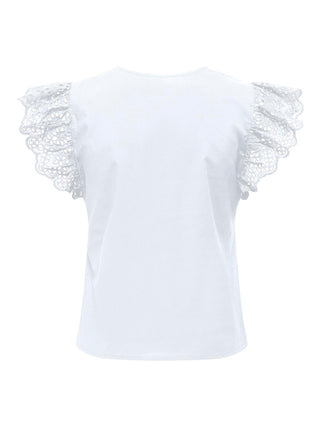 ONLY WOMEN'S T-SHIRT LOU SHORT SLEEVE 15313171 BGW