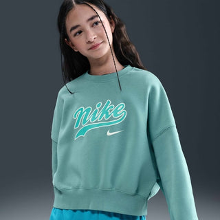 NIKE FELPA GIROCOLLO C/LOGOE STAMPA FRONTE A CONTRASTO JR IH4308 017