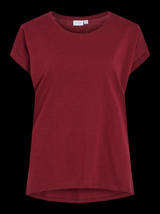 VILA DREAMERS T-SHIRT IN COTONE DONNA 14083083 FIG