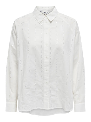 ONLY CAMICIA ONL MINNA CON APPLICAZIONI STRASS 15344656 CLD