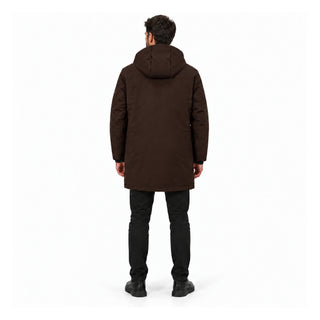 MORE ALXANDER GIUBBOTTO MEDIO IN LAMINATO CON TASCHE E CAPPUCCIO ALEXANDER MOR