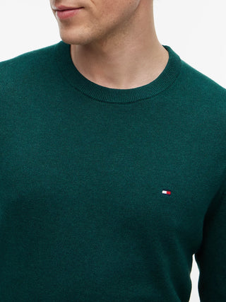 TOMMY HILFIGER PIMA ORG MAGLIONE GIROCOLLO MW28046 MQ8