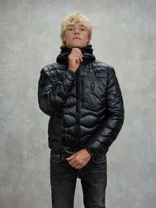 BLAUER PIUMINO WAVE CON CAPPUCCIO UOMO BLUC03074 006355 999