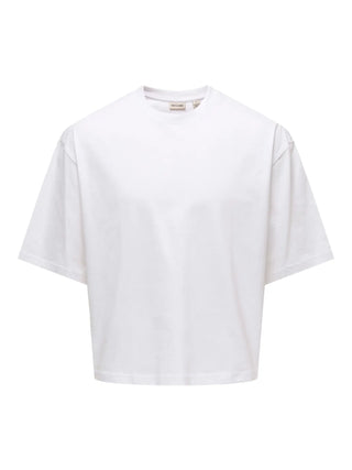 ONLY&SONS FRED T-SHIRT OVERSIZE CROP 22036100 BGW