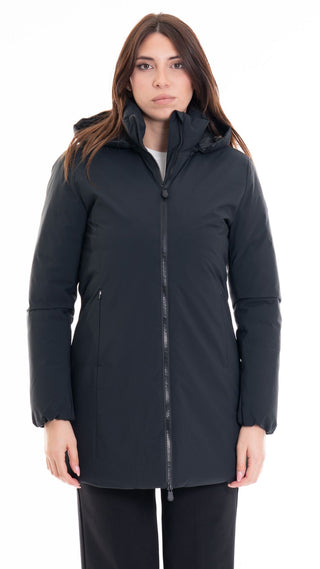 SAVE THE DUCK RACHEL COAT WITH HOOD WOMEN D40060W MATT19 10000