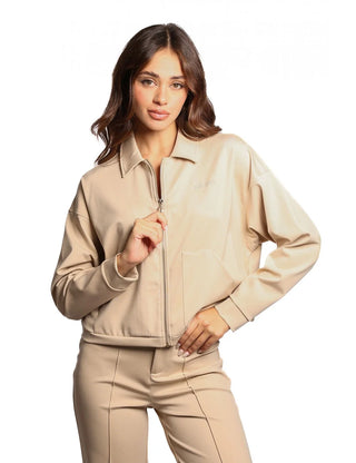 GUESS FELPA CARLA CROP CON ZIP DONNA V5YL08KCX42 G1DR