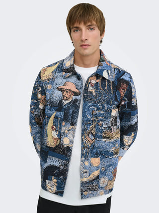 ONLY&SONS GIACCA CASSEL IN JACQUARD 22038535 MBD
