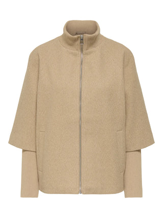 JACQUELINE DE YONG CAPPOTTO IN PANNO CORTO MEMORY CON MANICHE A 3/4 15353907 CML