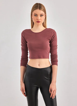 ONLY TOP KIKA LONG SLEEVE CROPPED WOMEN 15264721 RSB
