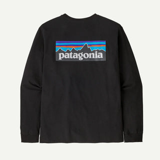 PATAGONIA P-6 LOGO RESPONSABILI-TEE MAGLIETTA MANICHE LUNGHE UOMO 38518 BLK