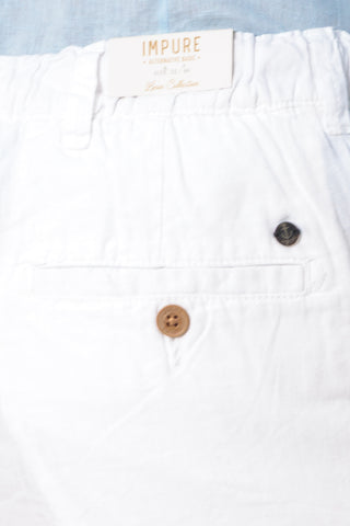 IMPURE MILES CHINO PANTALONE IN MISTO LINO CONFORT UOMO MILES MLNC24