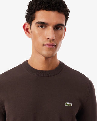 LACOSTE MAGLIONE GIROCOLLO CON LOGO PICCOLO UOMO AH0128 3LA