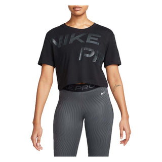 NIKE WOMEN'S T-SHIRT PRO SHORT SLEEVES DRI-FIT FQ4985 010