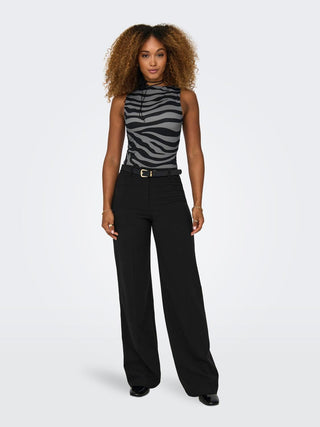 ONLY WOMEN'S LEA ZEBRA TANK TOP 15330420 DSZ
