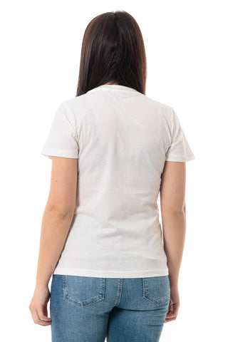 MARKUP T-SHIRT GIROCOLLO CON DETTAGLIO SU SCOLLO DONNA MW861003 OFW