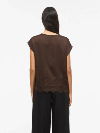 VILA ELETTE TOP IN RASO E PIZZO 14117964 CFB