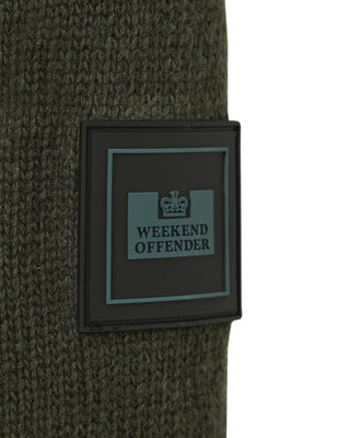 WEEKEND OFFENDER MAGLIONE IN LANA CASTILLOS  CON BOTTONI E PATCH SU MANICA KW3A14 CASTILLOS BLKF