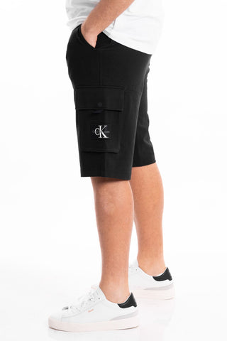 CALVIN KLEIN JEANS BERMUDA IN FELPA TEXTURE J325136 BEH