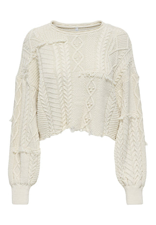 ONLY DALIA MAGLIONE CON FRANGE DONNA 15352093 ECR