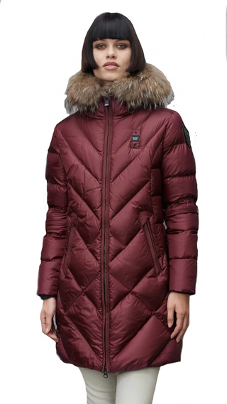 BLAUER ALTHEA DOWN JACKET WITH HOOD WITH FUR WOMEN BLDK03052 006047 578