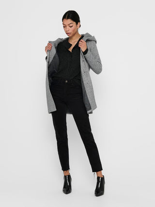 ONLY WOMEN'S SEDONA COAT (LIGHT GRAY MELANGE) 15142911 LGM