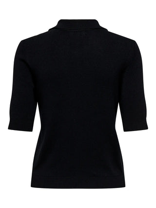 JACQUELINE DE YONG ELSA T-SHIRT IN RETE DONNA 15354045 BLK