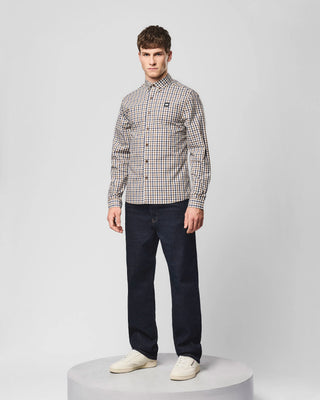 WEEKEND OFFENDER CAMICIA MANICA LUNGA A QUADRETTI PICCOLI SHSS2410 LISBON