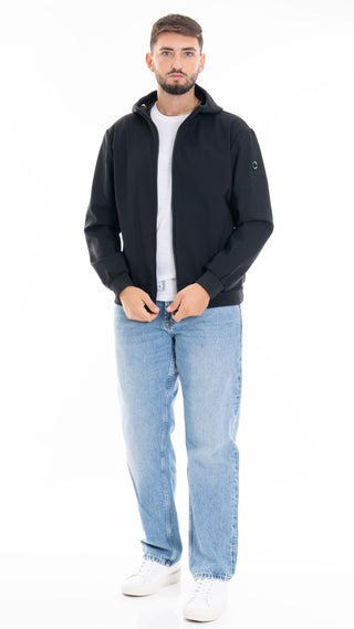 MARKUP NEOPRENE HOODED JACKET MEN MK794016 BLACK