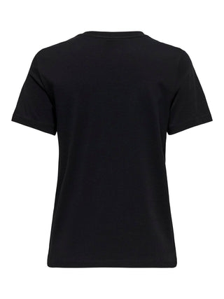 ONLY WOMEN'S HALF SLEEVE KITA T-SHIRT 15337718 BLK