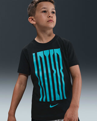 NIKE T-SHIRT IN COTONE INTER CON SCRITTA JR HV4983 010