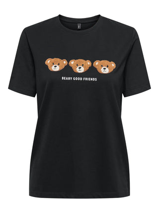 ONLY T-SHIRT TERESA CON TEDDY DONNA 15316954 BLK