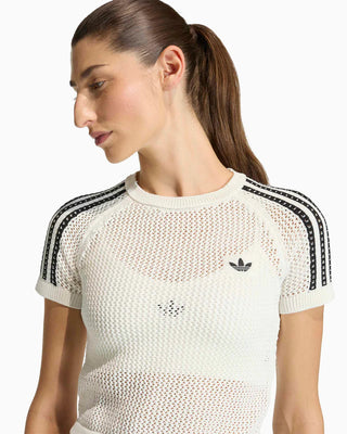 ADIDAS ORIGINALS T-SHIRT IN CROCHET ADIDAS KE0200